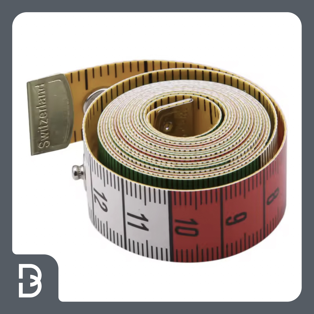 Dual-Scale Measuring Tape with Snap Closure
