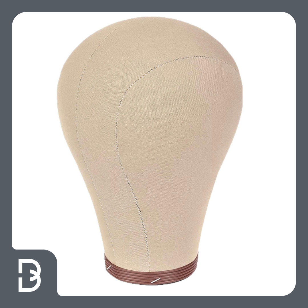 Professional Cork-Canvas Wig Working Head