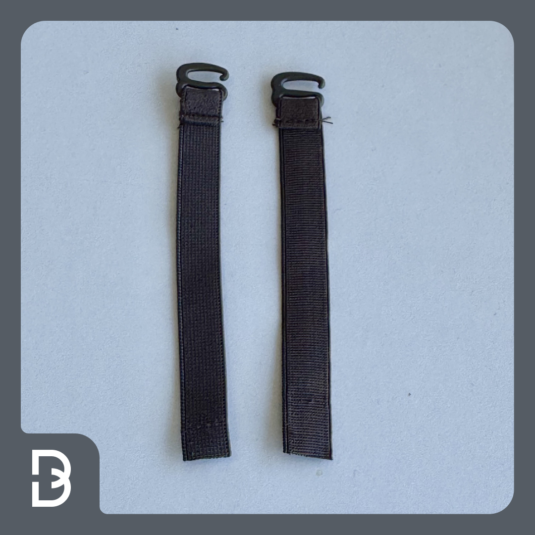 Wig Cap Elastic Ribbon w/ Hook (Set of 2)
