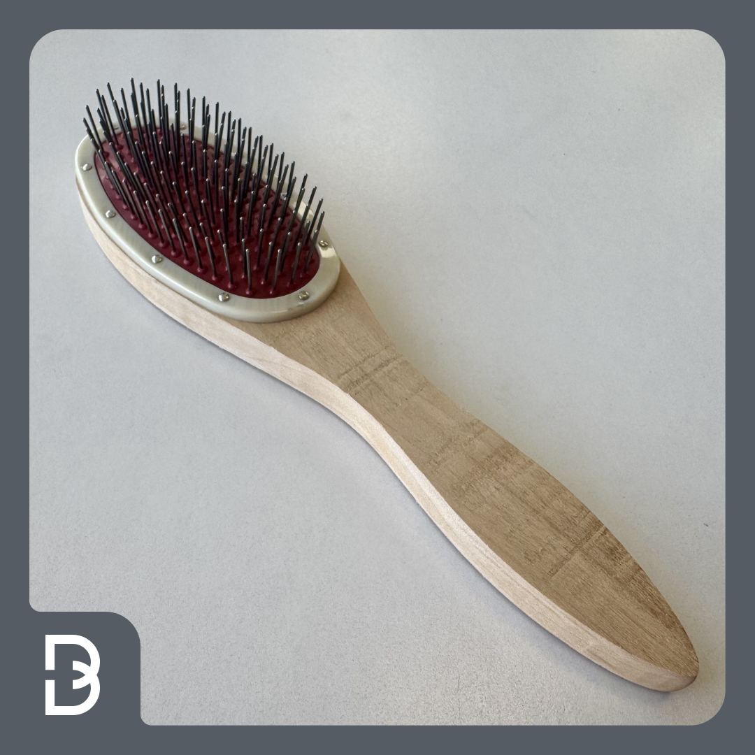 Professional Wooden-Handle Metal-Pin Brush